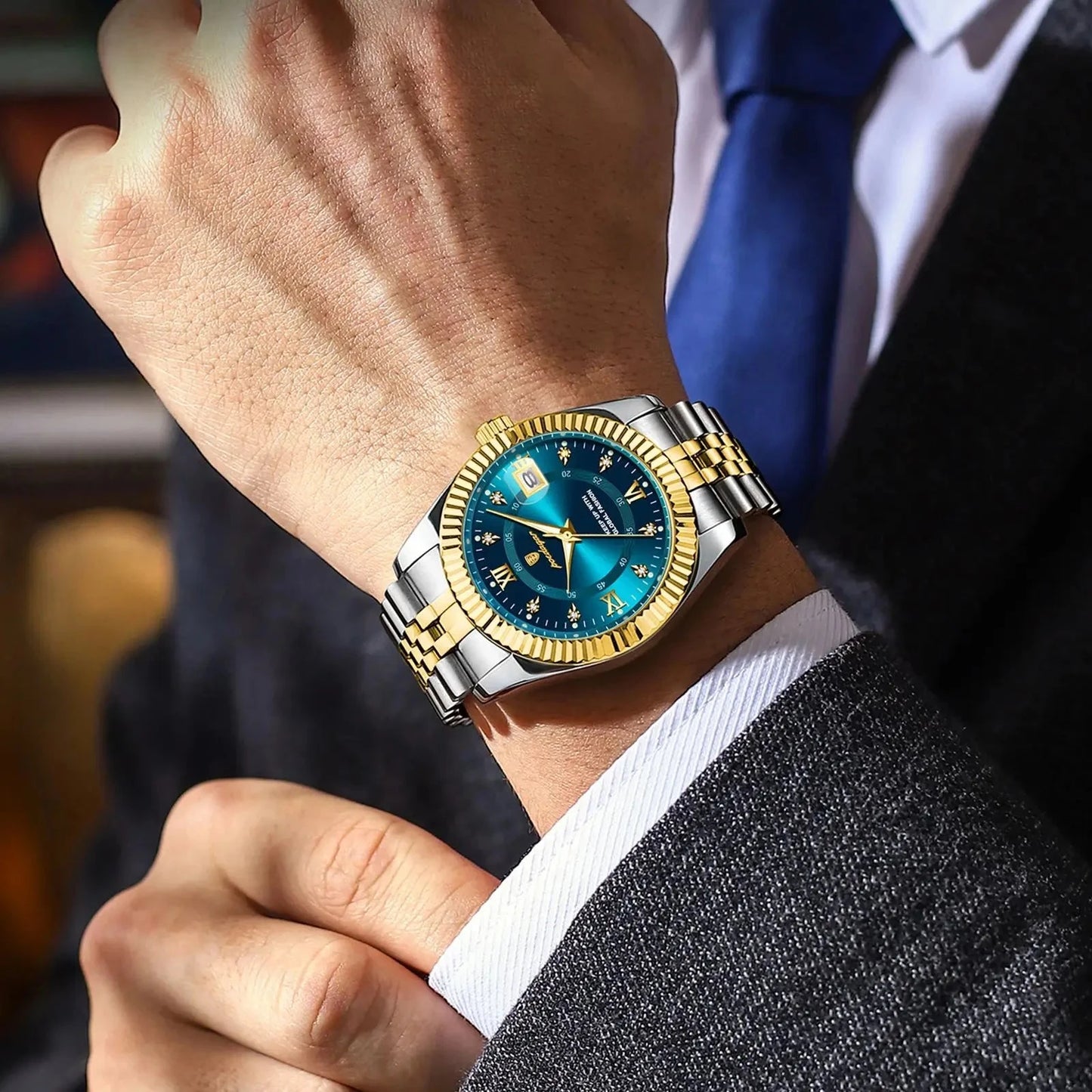Men's Watch Imperium Lux Men's Watch Imperium Lux Blue Wolf Store