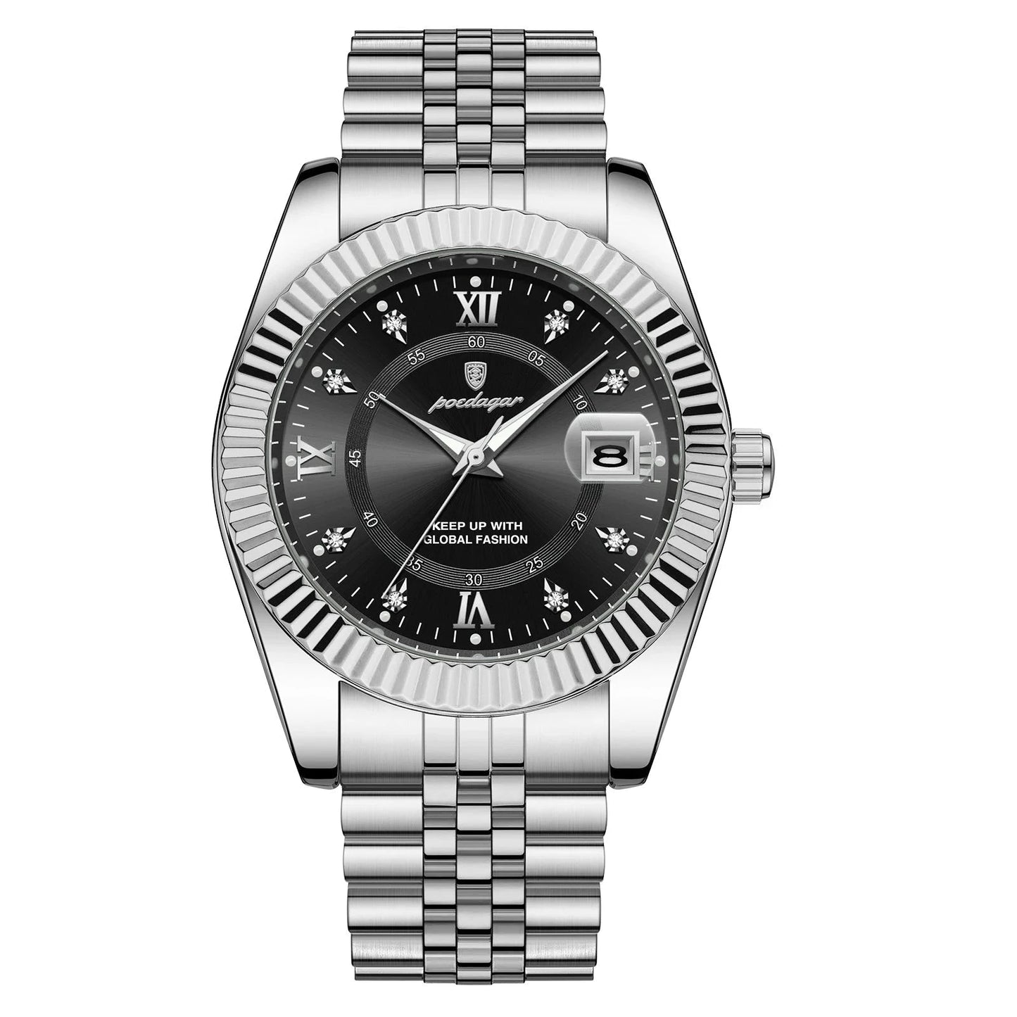 Men's Watch Imperium Lux Men's Watch Imperium Lux Blue Wolf Store Silver Black