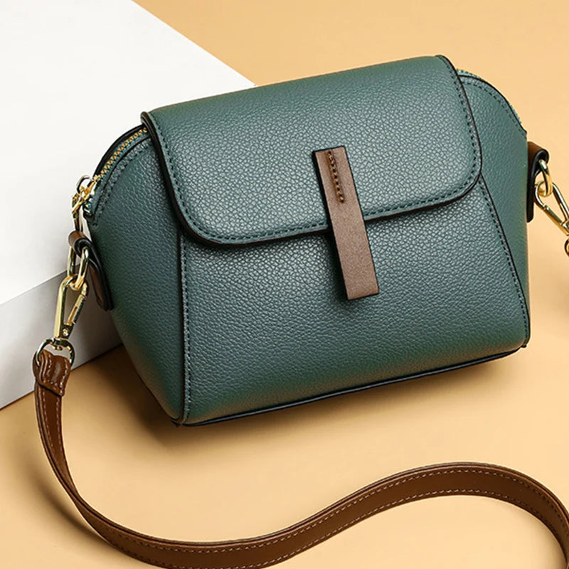 Millena Leather Shoulder Bag Millena Leather Shoulder Bag Blue Wolf Store