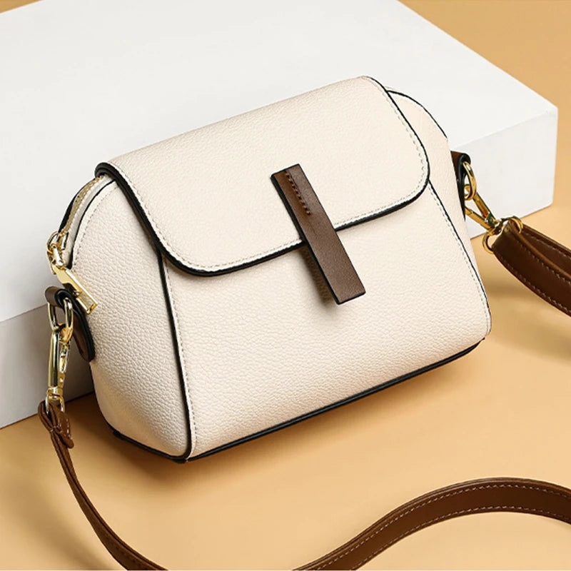 Millena Leather Shoulder Bag Millena Leather Shoulder Bag Blue Wolf Store White