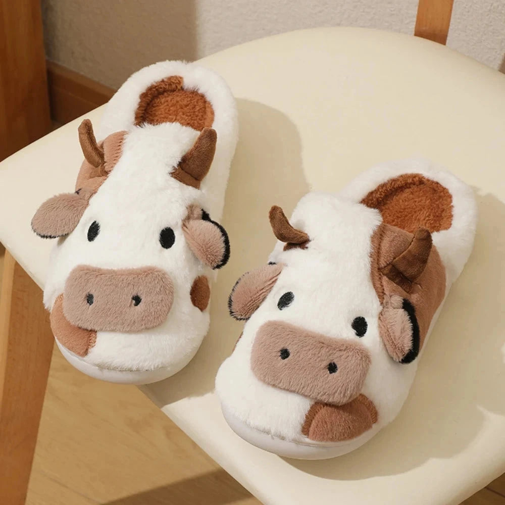 MooHugs – Plush Slippers for Winter MooHugs – Plush Slippers for Winter Blue Wolf Store