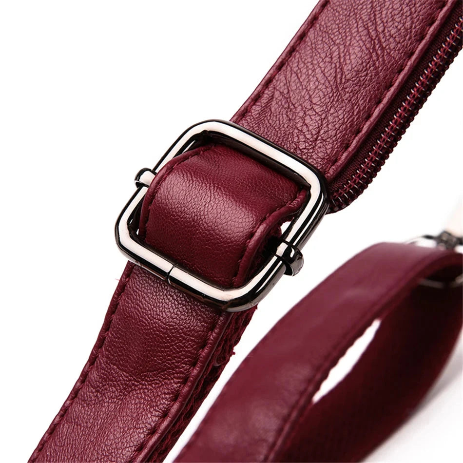 Multifunctional Women's Leather Backpack Allessa Blue Wolf Store