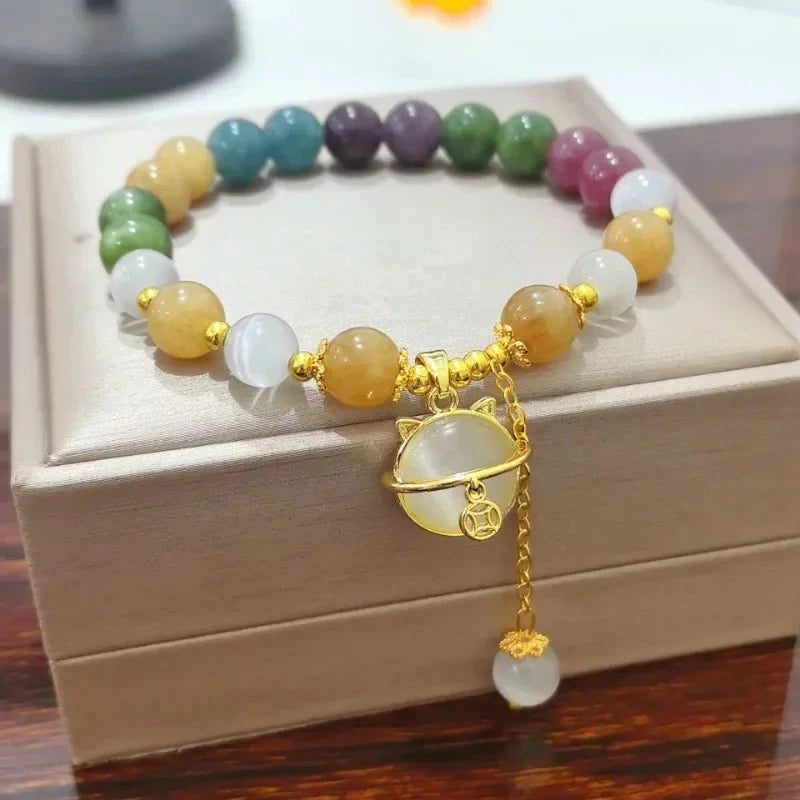 Mystic Earth – Multicolor Gemstone Bracelet for Women Mystic Earth – Multicolor Gemstone Bracelet for Women Blue Wolf Store