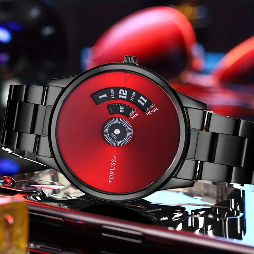 New technology students men's watch steel belt high-grade fashion all the trend cool handsome durable men's watch Blue Wolf Store
