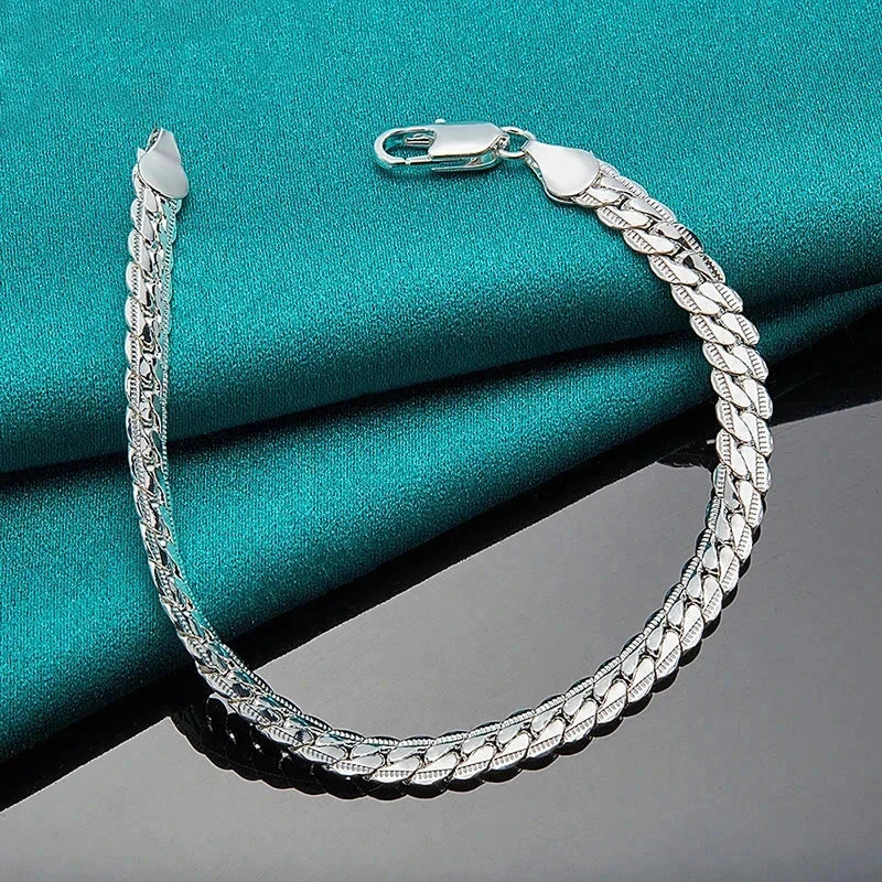 Noble Elegance – Luxury Bracelet in 925 Silver Noble Elegance – Luxury Bracelet in 925 Silver Blue Wolf Store 18cm / 7.09 in