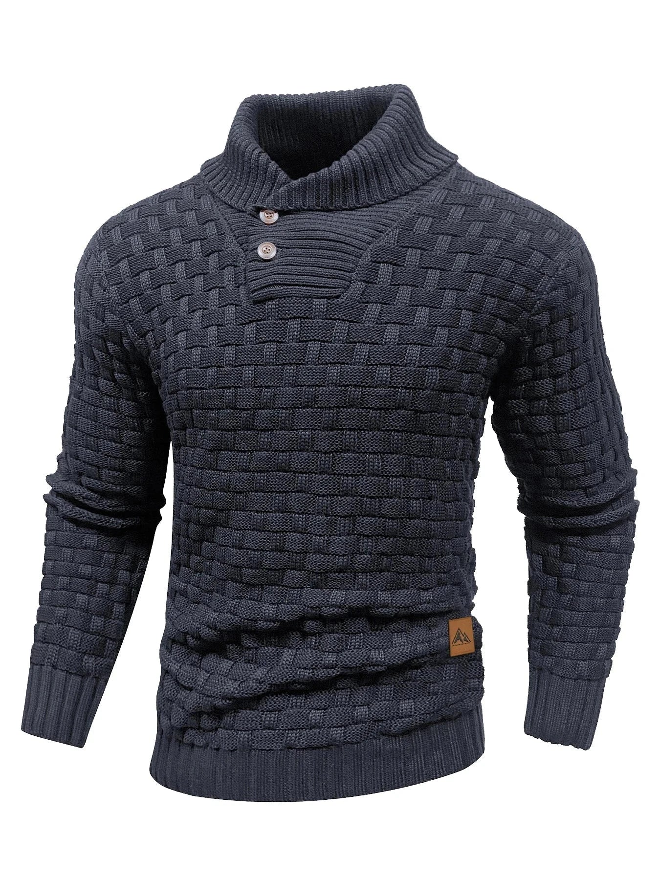 Nordic Elegance Knitted Men's Sweater Nordic Elegance Knitted Men's Sweater Blue Wolf Store