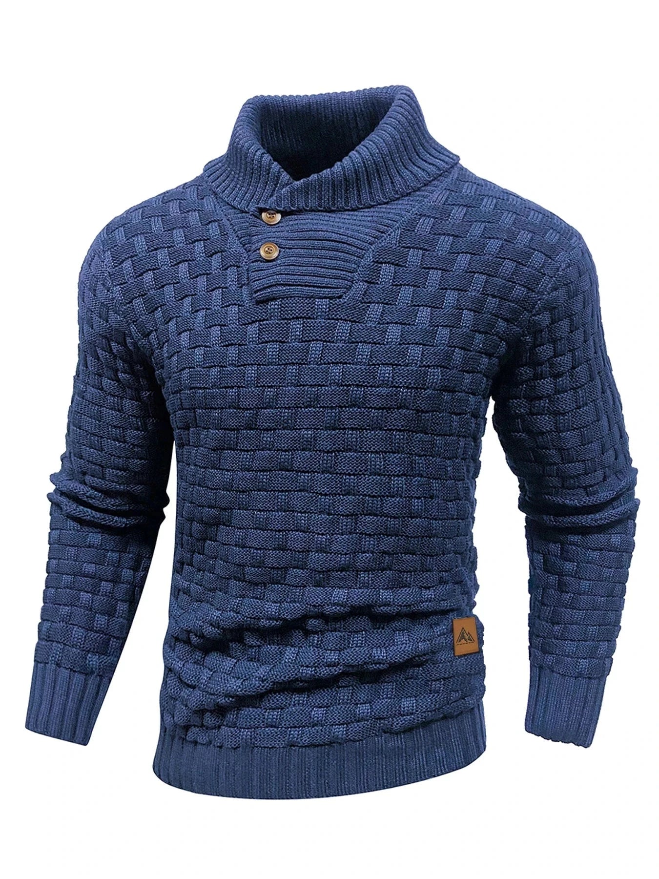 Nordic Elegance Knitted Men's Sweater Nordic Elegance Knitted Men's Sweater Blue Wolf Store