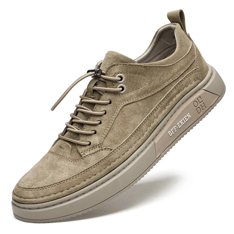 OFF Ekien Leather Shoe OFF Ekien Leather Shoe Blue Wolf Store Khaki EU 45 / UK/AU 10 / US 11