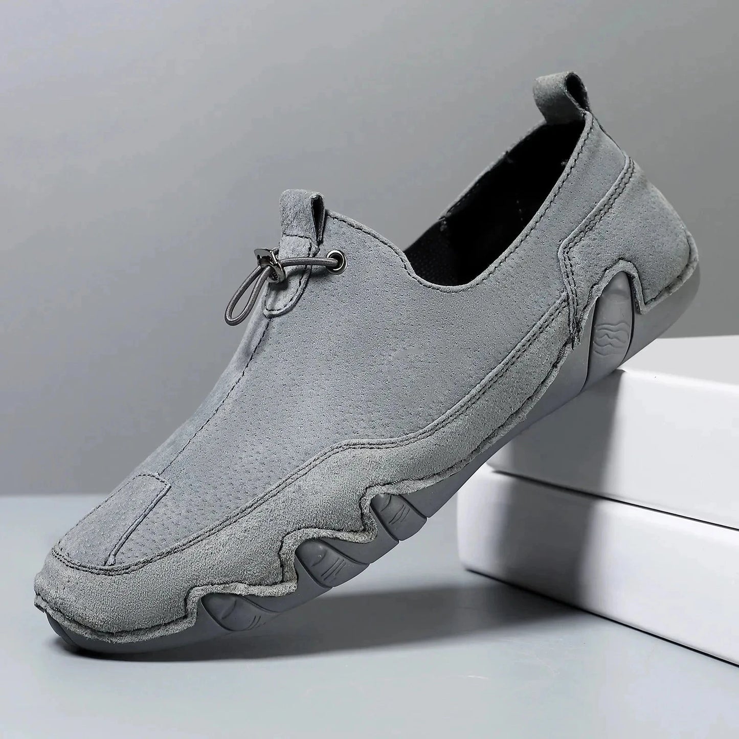 Orion Lumos Leather Casual Men’s Sneakers Blue Wolf Store