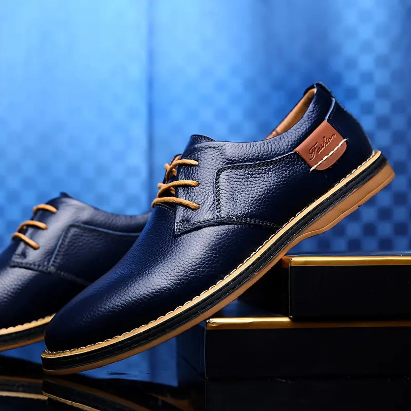 Oxford Lancaster Men's Leather Shoes Oxford Lancaster Men's Leather Shoes Blue Wolf Store