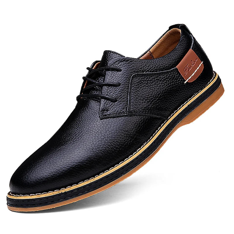 Oxford Lancaster Men's Leather Shoes Oxford Lancaster Men's Leather Shoes Blue Wolf Store black US 12 / UK/AU 11 / EU 47