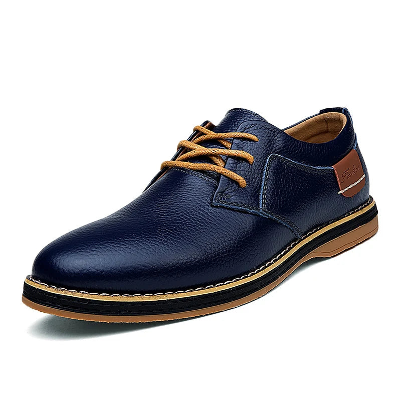 Oxford Lancaster Men's Leather Shoes Oxford Lancaster Men's Leather Shoes Blue Wolf Store Blue US 6.5 / UK/AU 5.5 / EU 38