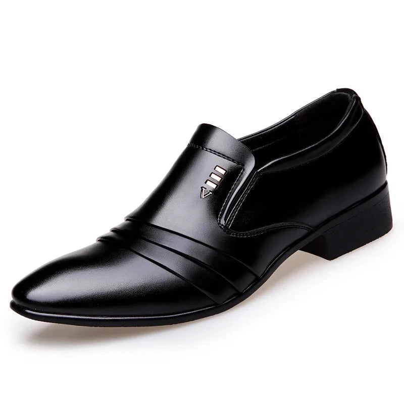 Oxford Shoes For Men Luxury Brand Formal Shoe Men Italian Fashion Mens Office Flats Leather Men'S Leather Wedding Shoes Size 48 Blue Wolf Store Black foot set 48