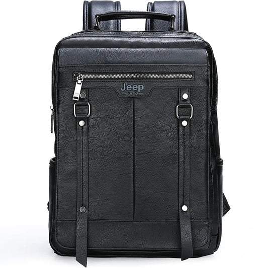 Premium Leather Backpack NomadTrail Premium Leather Backpack NomadTrail Blue Wolf Store Black