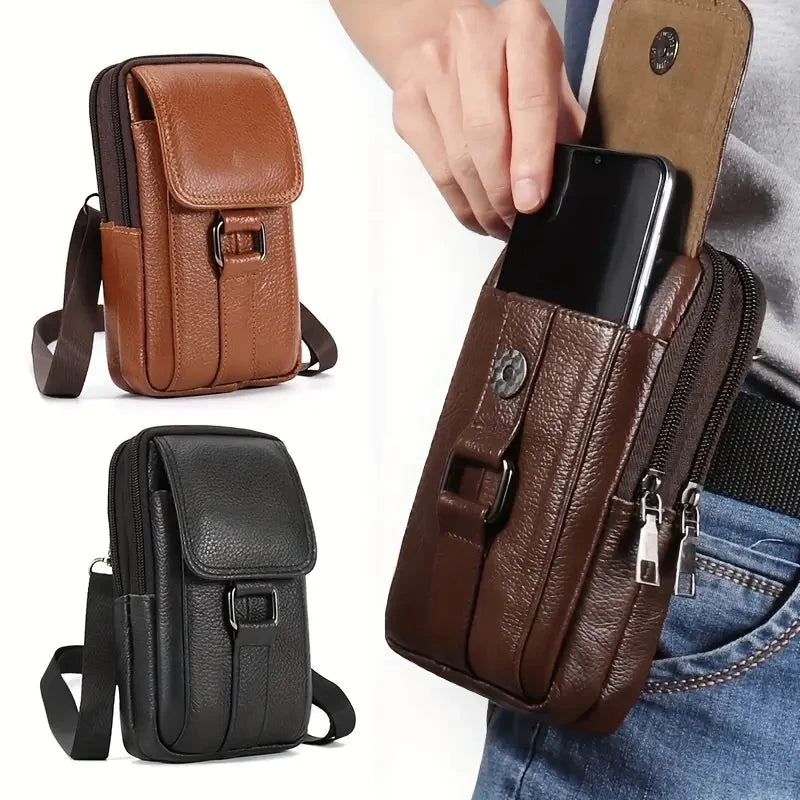 Premium Leather Waist Bag Maverick Premium Leather Waist Bag Maverick Blue Wolf Store