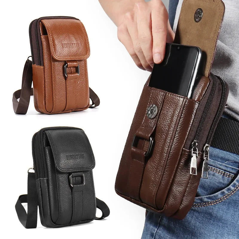 Premium Leather Waist Bag Maverick Premium Leather Waist Bag Maverick Blue Wolf Store
