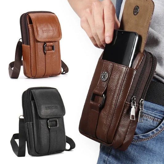 Premium Leather Waist Bag Maverick Premium Leather Waist Bag Maverick Blue Wolf Store