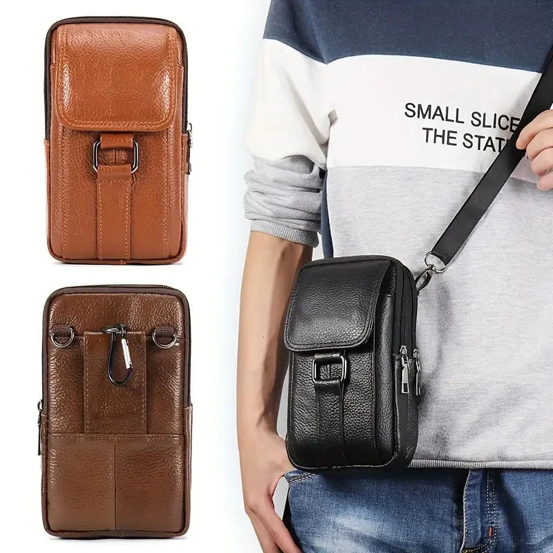 Premium Leather Waist Bag Maverick Premium Leather Waist Bag Maverick Blue Wolf Store