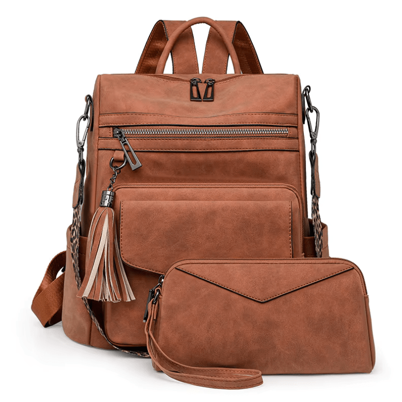 Premium Leather Women's Backpack with Gift Bag Premium Leather Women's Backpack with Gift Bag Blue Wolf Store