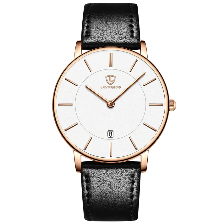 Refined Minimalist Men's Leather Wrist Watch Refined Minimalist Men's Leather Wrist Watch Blue Wolf Store