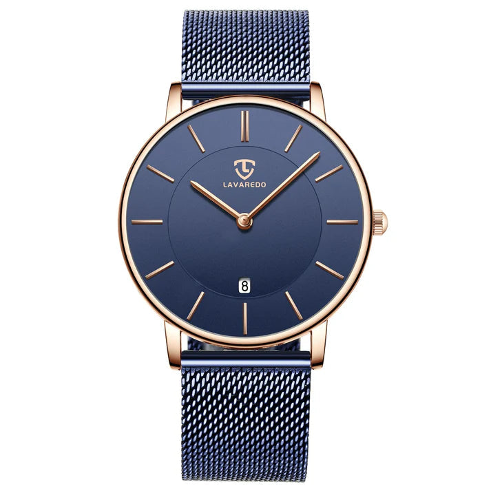 Refined Minimalist Men's Leather Wrist Watch Refined Minimalist Men's Leather Wrist Watch Blue Wolf Store