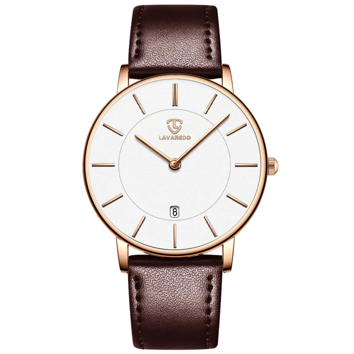 Refined Minimalist Men's Leather Wrist Watch Refined Minimalist Men's Leather Wrist Watch Blue Wolf Store
