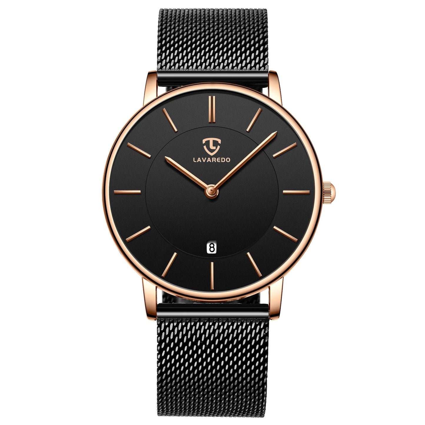 Refined Minimalist Men's Leather Wrist Watch Refined Minimalist Men's Leather Wrist Watch Blue Wolf Store Black