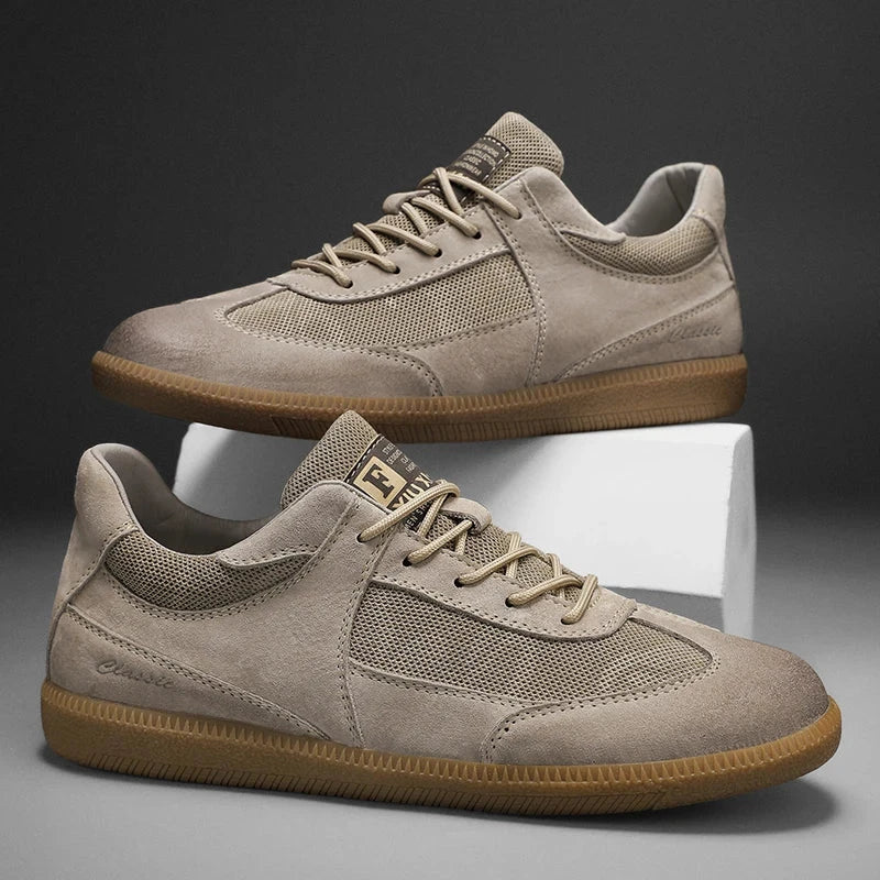 Renaro Solen – Casual Leather Sneakers Blue Wolf Store