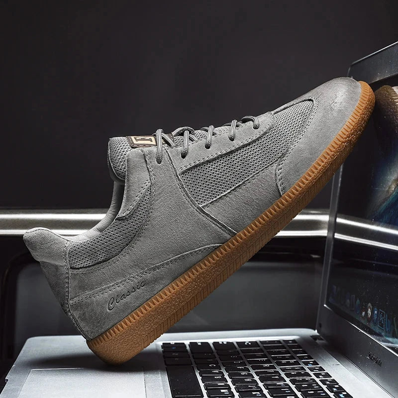 Renaro Solen – Casual Leather Sneakers Blue Wolf Store