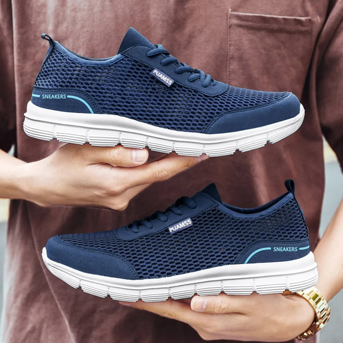 RespiraFlex Ultra Comfort Men's Sneakers RespiraFlex Ultra Comfort Men's Sneakers Blue Wolf Store