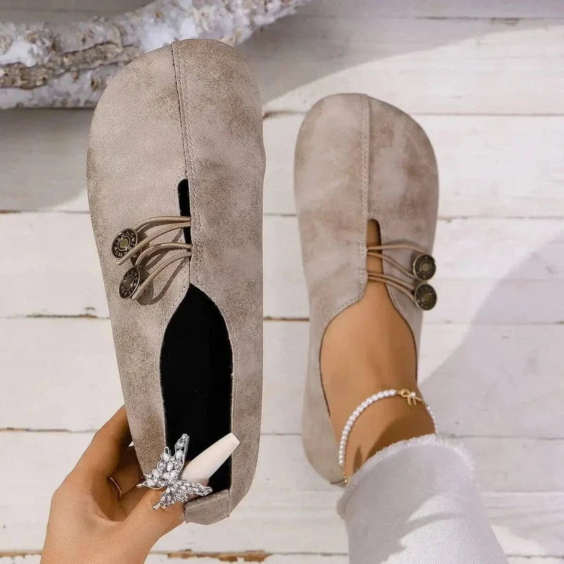 Retro Flat Shoes 2024 New Design Narrowband Loafers Women's Casual and Comfortable Solid Color Women's Shoes Zapatos De Mujer Blue Wolf Store