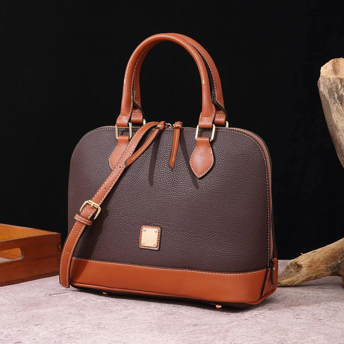 Retro Women's Leather Bag - Helena Classic Retro Women's Leather Bag - Helena Classic Blue Wolf Store