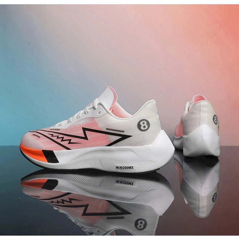 Running Shoes Men High Quality Full Palm Carbon Plate Cushion Professional Training Shoes Lightweight Wear-Resistant Sneakers Blue Wolf Store