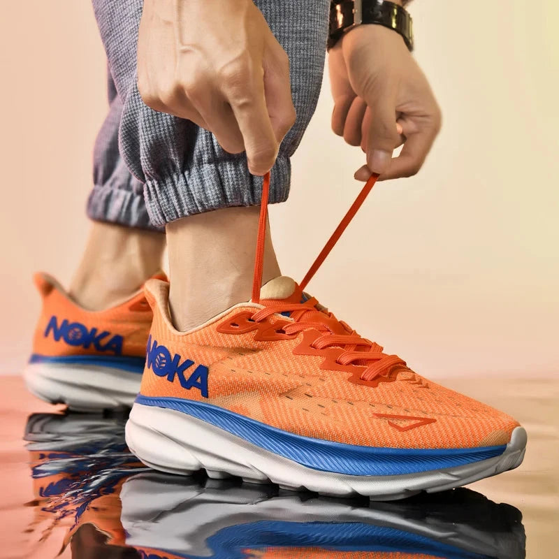 Running Shoes Men Sneakers Marathon Mens Shoes Professional Tennis Race Tranier Cushion Athletic Jogging Shoes Women Footwear Blue Wolf Store
