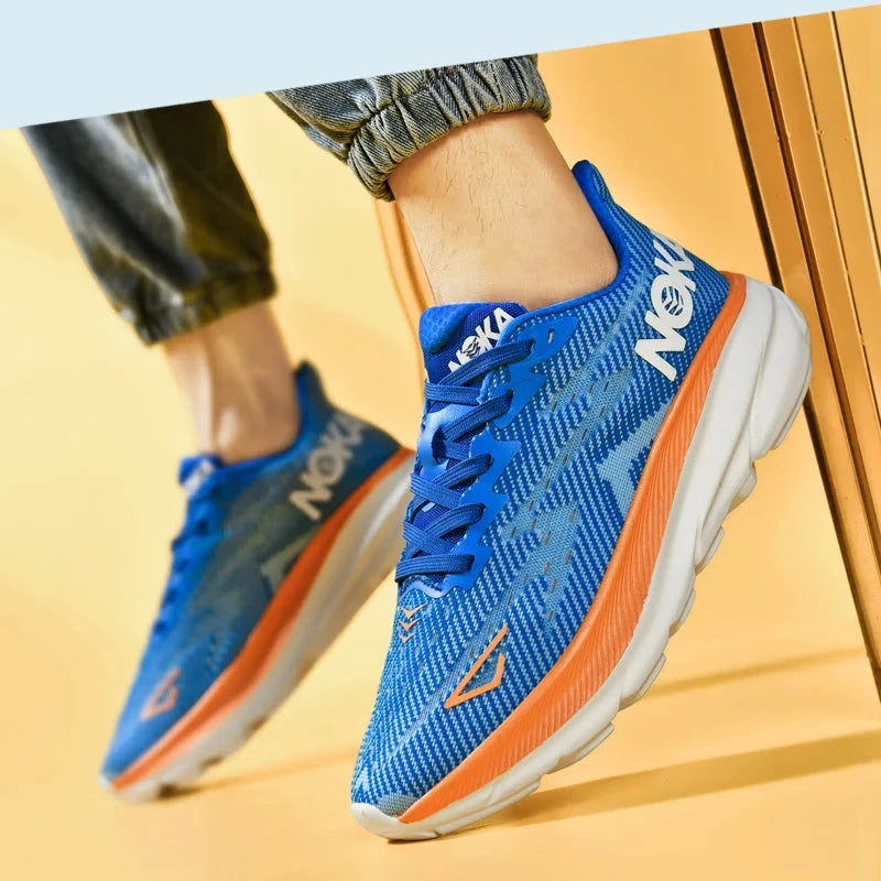 Running Shoes Men Sneakers Marathon Mens Shoes Professional Tennis Race Tranier Cushion Athletic Jogging Shoes Women Footwear Blue Wolf Store