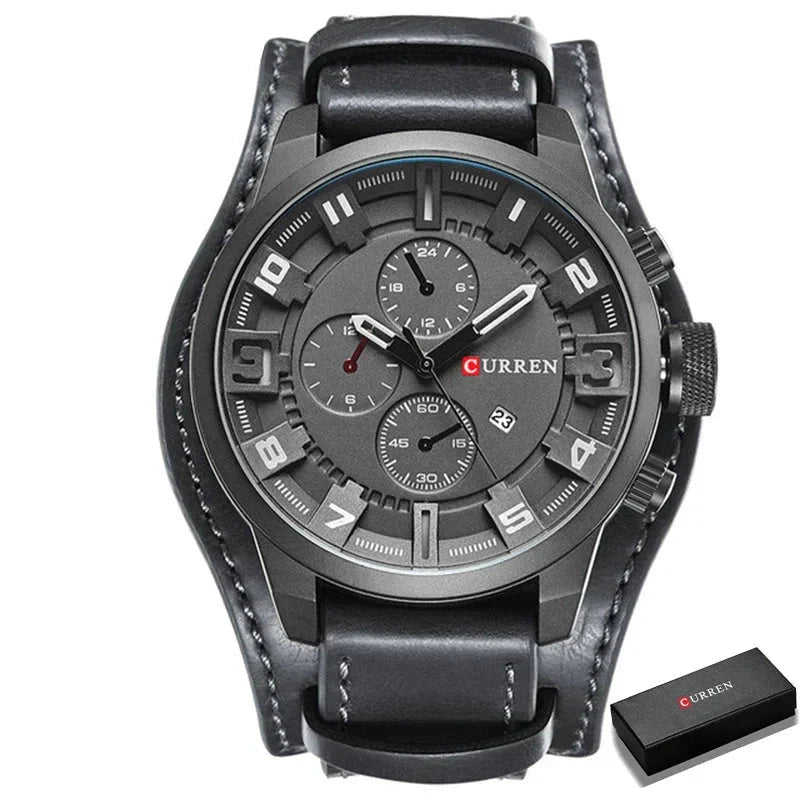 Sebastian Curren Leather Watch Sebastian Curren Leather Watch Blue Wolf Store