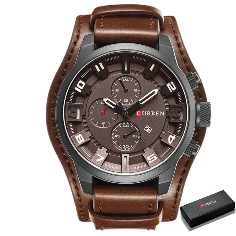 Sebastian Curren Leather Watch Sebastian Curren Leather Watch Blue Wolf Store Brown
