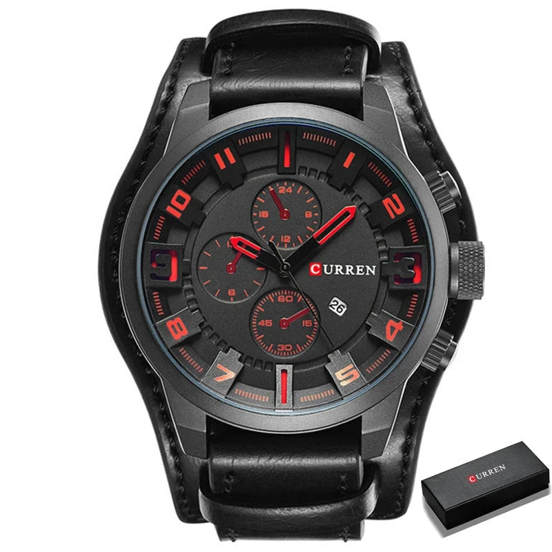 Sebastian Curren Leather Watch Sebastian Curren Leather Watch Blue Wolf Store Red