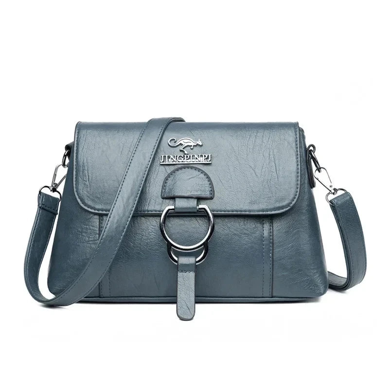 Selinna Classic Leather Bag Selinna Classic Leather Bag Blue Wolf Store