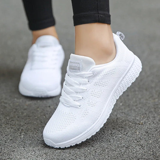 Sellena Breathable Fashion Casual Women's Sneakers Sellena Breathable Fashion Casual Women's Sneakers Blue Wolf Store White EU 36 / US 5.5 / UK 3.5