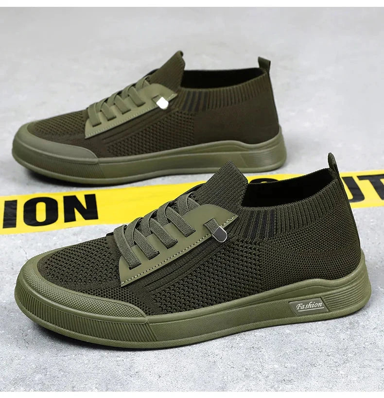 Shoes Men's Summer 2024 New Korean Edition Men's Shoes Solid Color Casual Canvas Shoes Breathable Single Blue Wolf Store