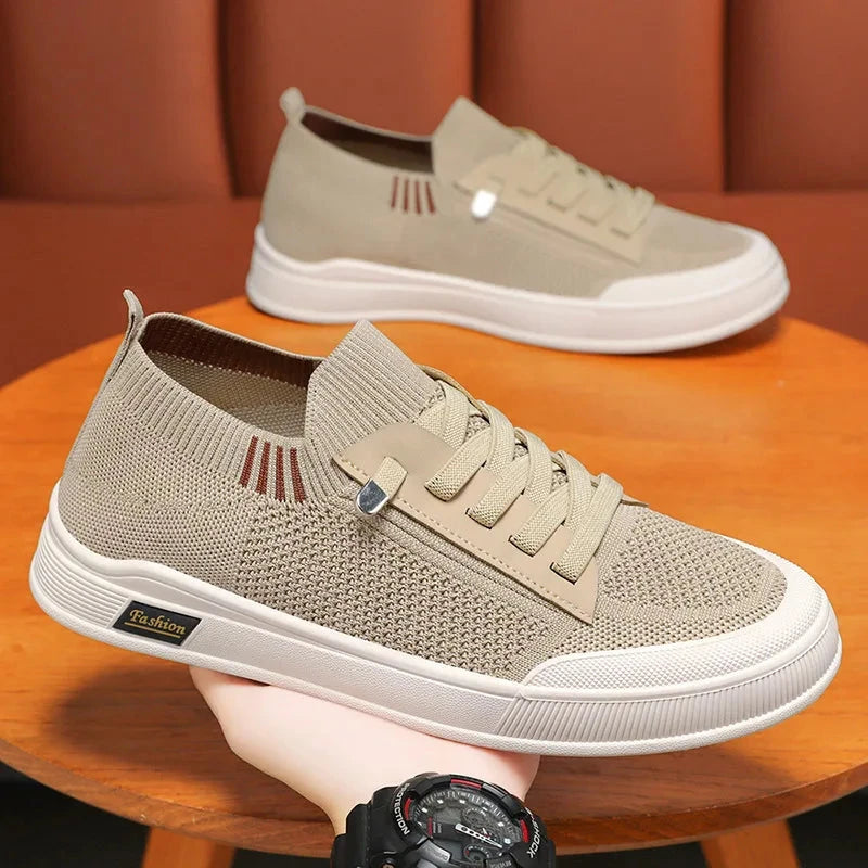 Shoes Men's Summer 2024 New Korean Edition Men's Shoes Solid Color Casual Canvas Shoes Breathable Single Blue Wolf Store
