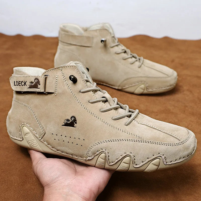 Signature Leather Men's Boots Signature Leather Men's Boots Blue Wolf Store Khaki 36