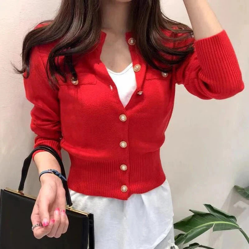 SilentLuxe – Cardigan Knitted Women SilentLuxe – Cardigan Knitted Women Blue Wolf Store