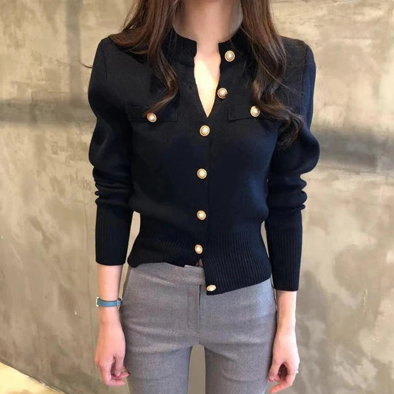 SilentLuxe – Cardigan Knitted Women SilentLuxe – Cardigan Knitted Women Blue Wolf Store
