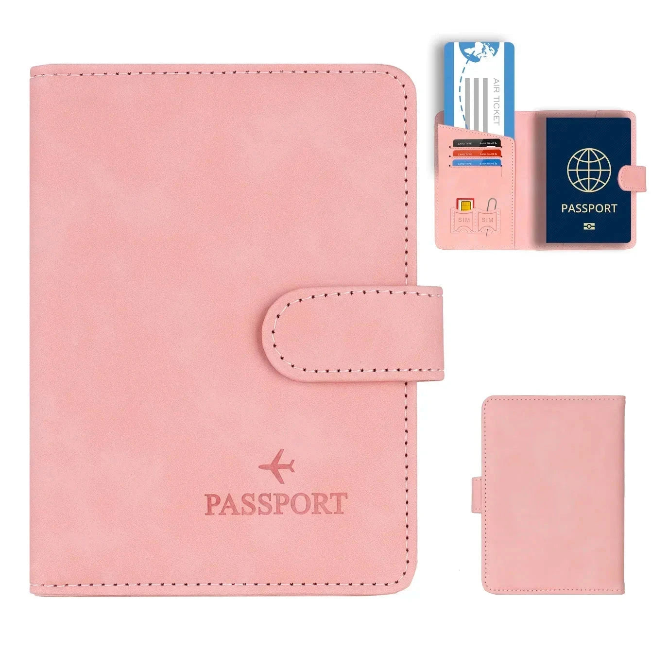 SkyVault Passport Holder in Leather – Elegant & Functional SkyVault Passport Holder in Leather – Elegant & Functional Blue Wolf Store