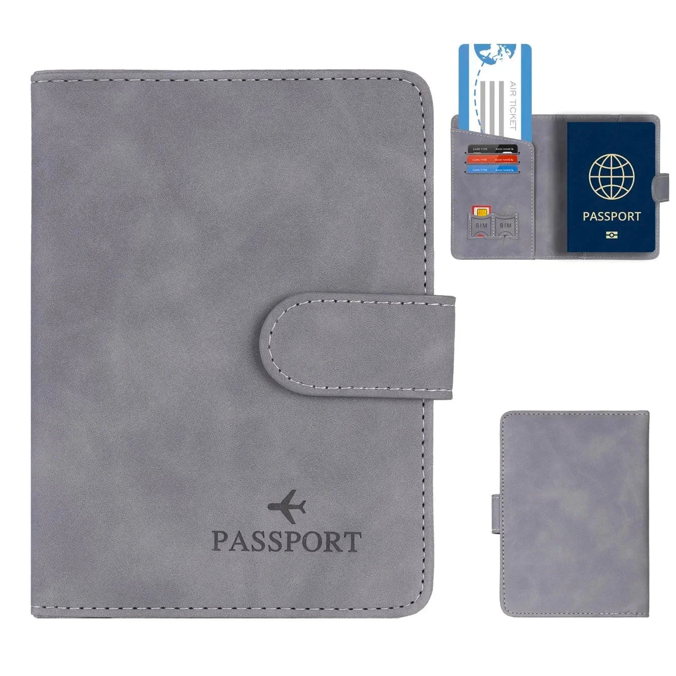 SkyVault Passport Holder in Leather – Elegant & Functional SkyVault Passport Holder in Leather – Elegant & Functional Blue Wolf Store