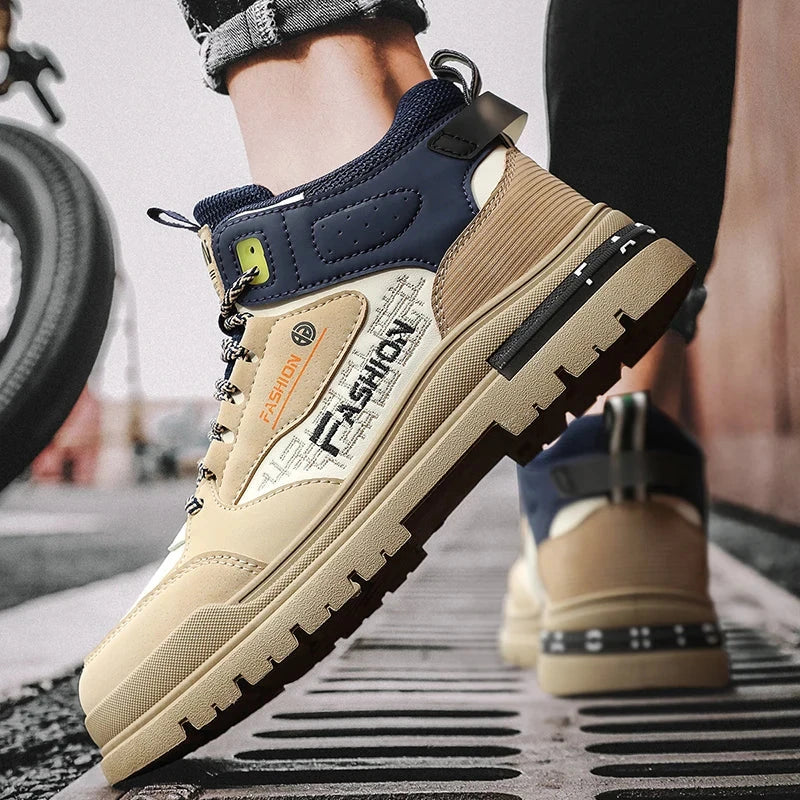Sneakers Men Casual Autumn Vulcanized Shoes Male Walking Sport Shoes Outdoor Sneakers Male Sneakers Soft Sole Walking Shoes Blue Wolf Store