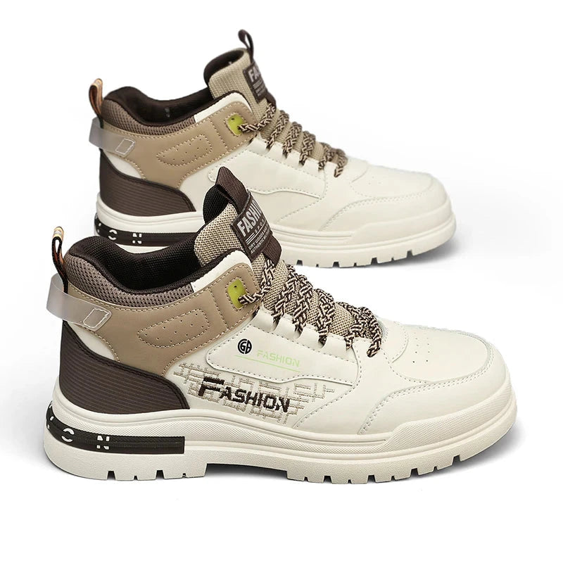 Sneakers Men Casual Autumn Vulcanized Shoes Male Walking Sport Shoes Outdoor Sneakers Male Sneakers Soft Sole Walking Shoes Blue Wolf Store Beige brown 44