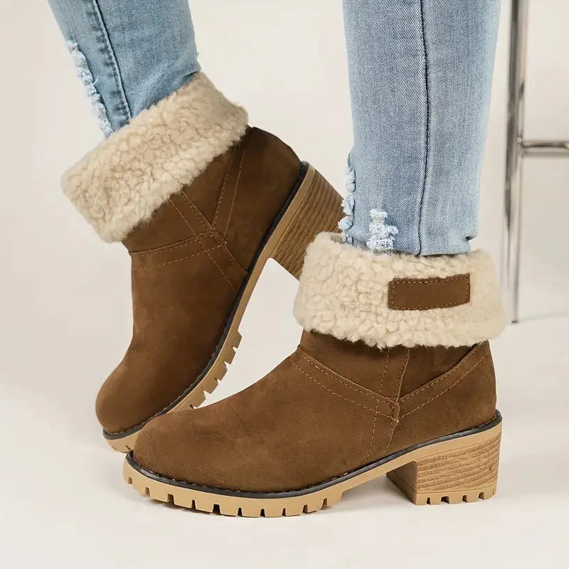 Sofie Women's Winter Suede Boots Sofie Women's Winter Suede Boots Blue Wolf Store Brown US 5 - UK/AU: 3 - EU 36